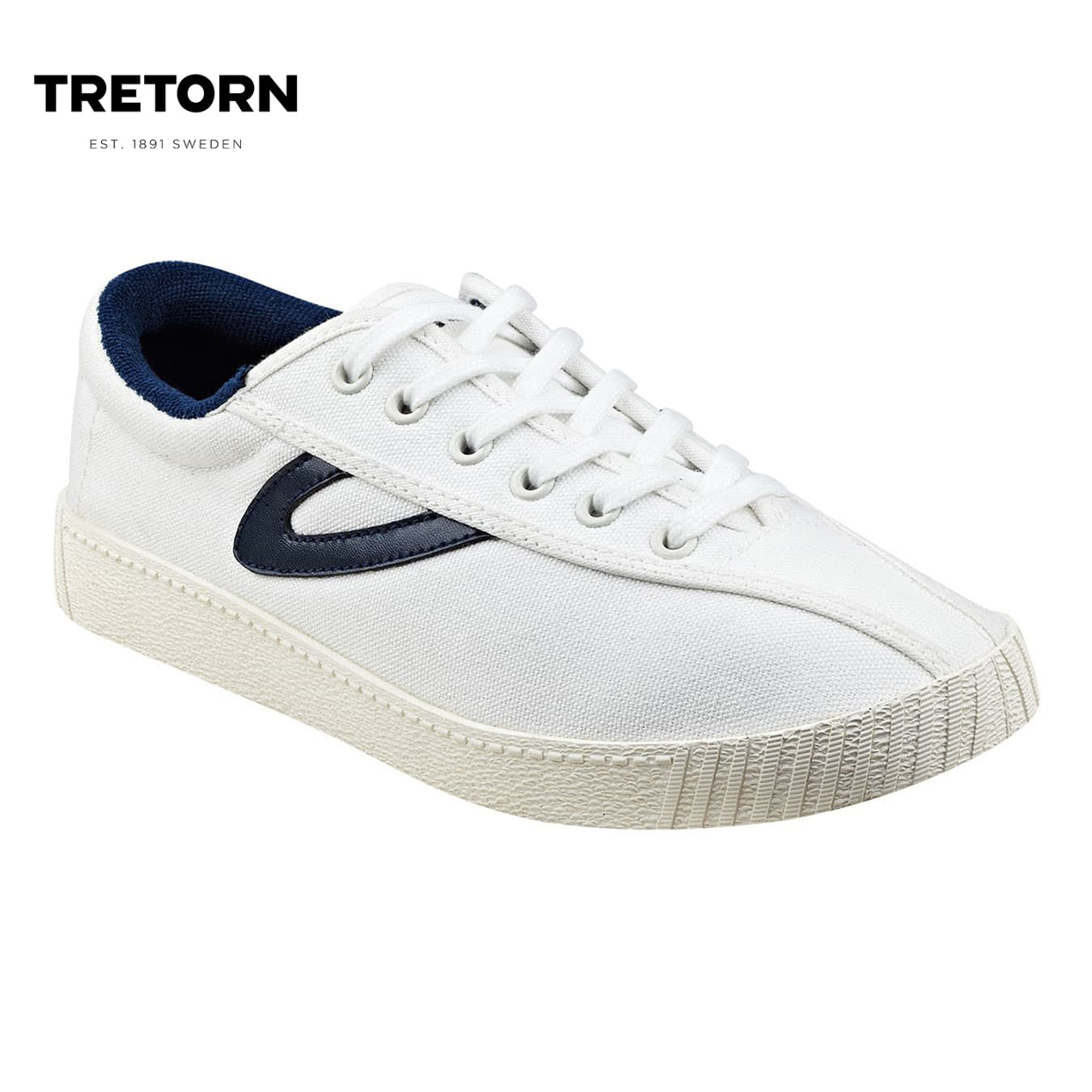 TRETORN Nylite White/Navy Womens Sneakers
