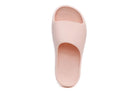 A pink unisex slide sandal with a contoured footbed and a simple, modern design.