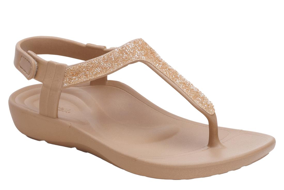 AETREX Skyler Sandals Chmpgne Embellish