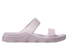 Purple sandal on a white background.