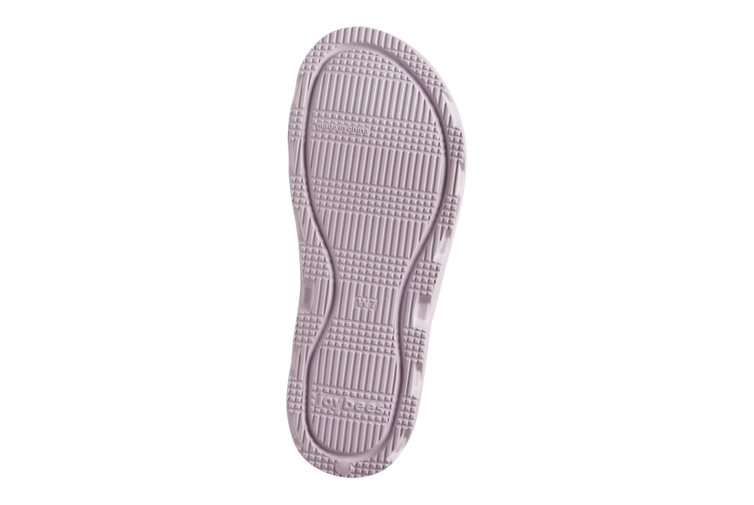 Close-up of a textured shoe sole on a white background.