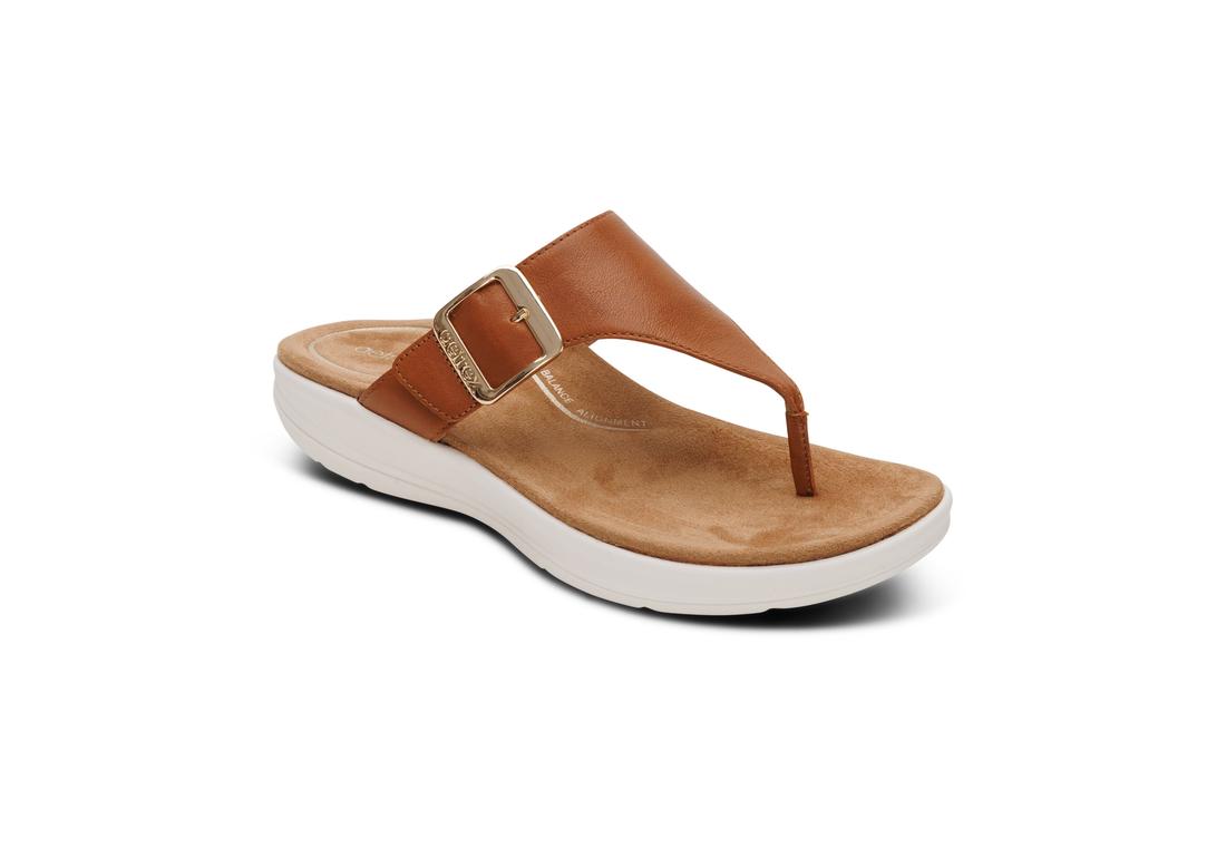 AETREX Donna Toe Post Sandals