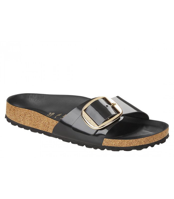 BIRKENSTOCK Madrid Big Buckle High-Shine Finish Hex Womens Black