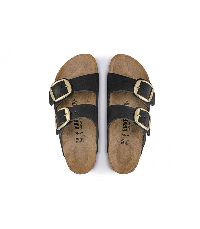 BIRKENSTOCK Arizona Big Buckle Nubuck Womens Black
