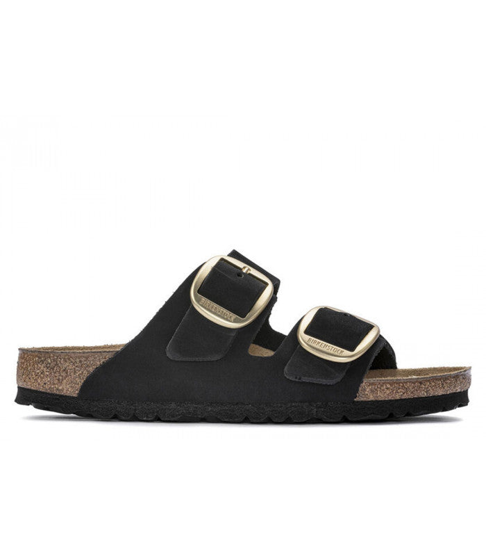 BIRKENSTOCK Arizona Big Buckle Nubuck Womens Black