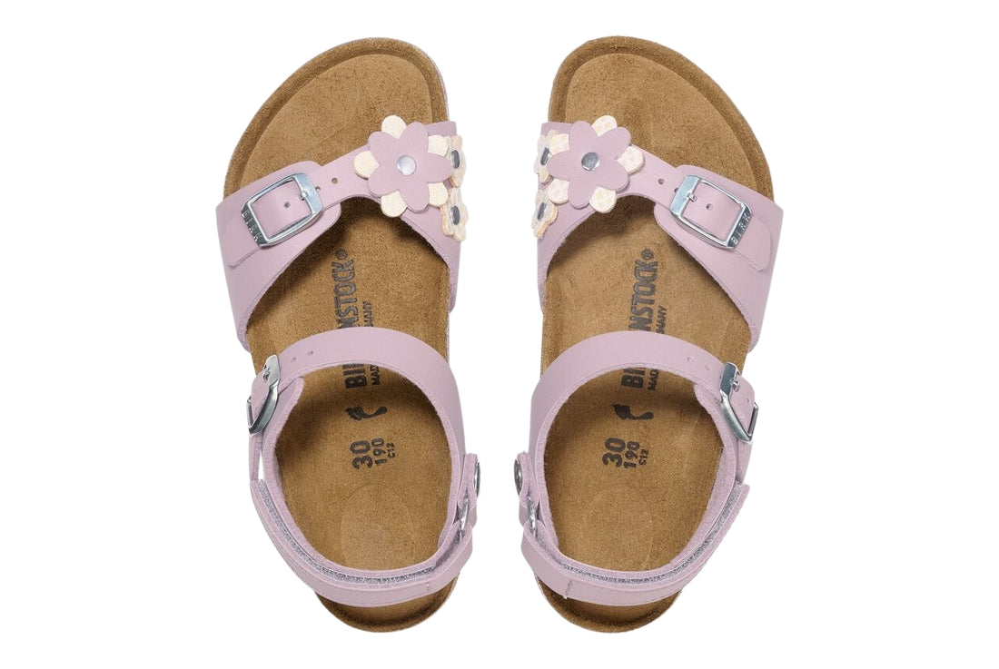 BIRKENSTOCK Rio Flwr Emb Kids Classic Backstrap Sandals