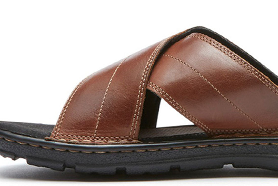 ROCKPORT Darwyn Xband Mens Brown