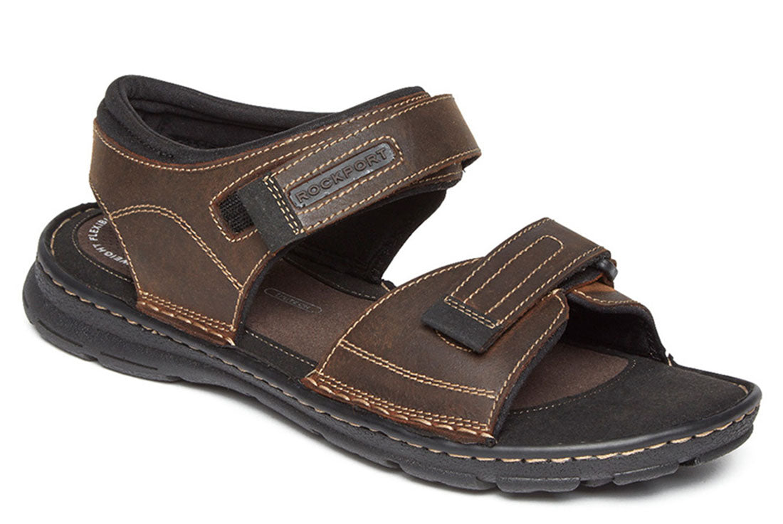ROCKPORT Darwyn Qtr Strap Mens Brown