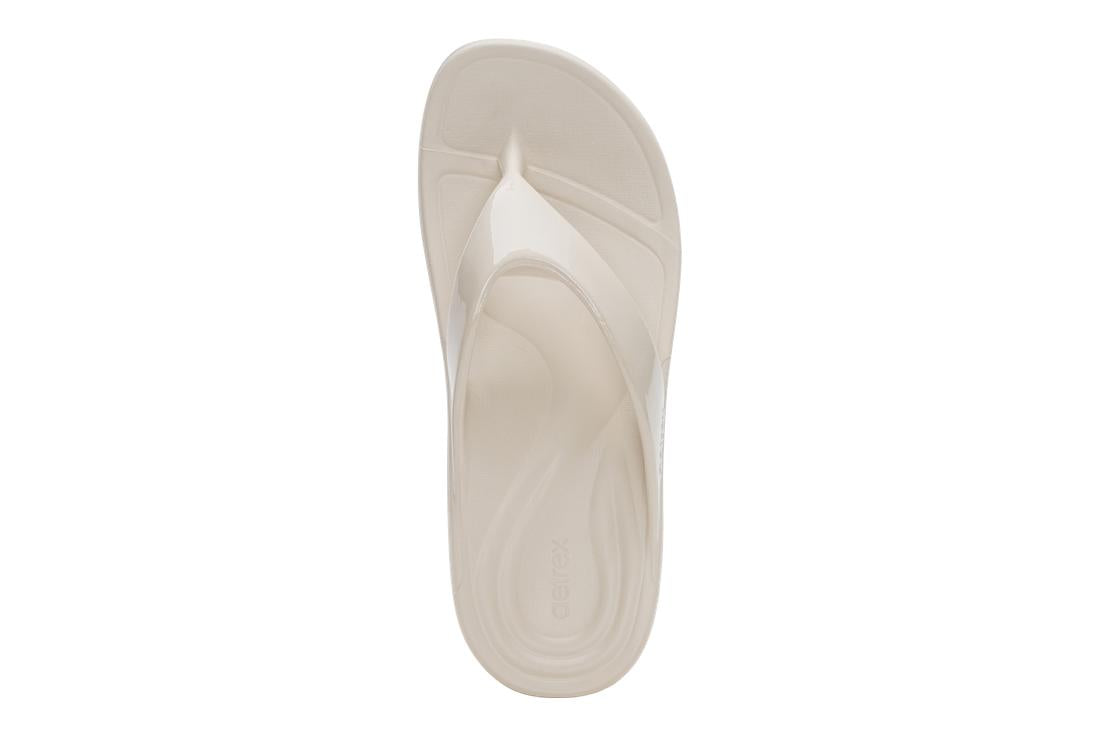 AETREX Maui Sandals Glossy Ivory