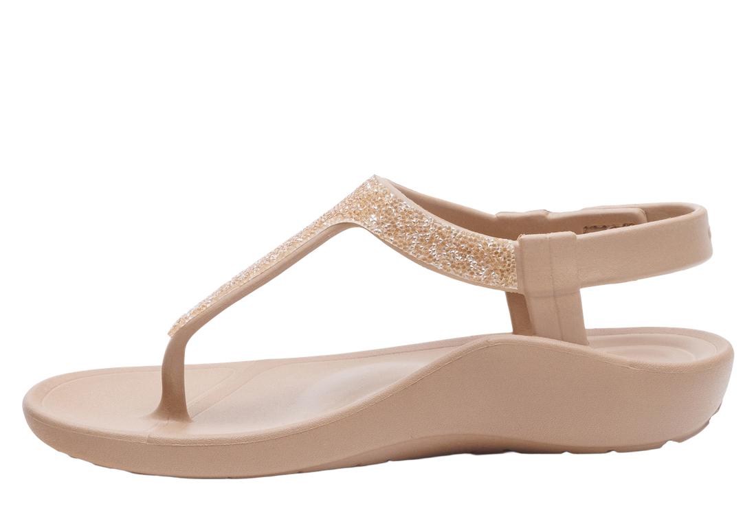 AETREX Skyler Sandals Chmpgne Embellish