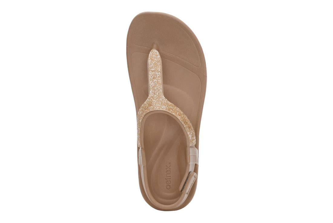 AETREX Skyler Sandals Chmpgne Embellish