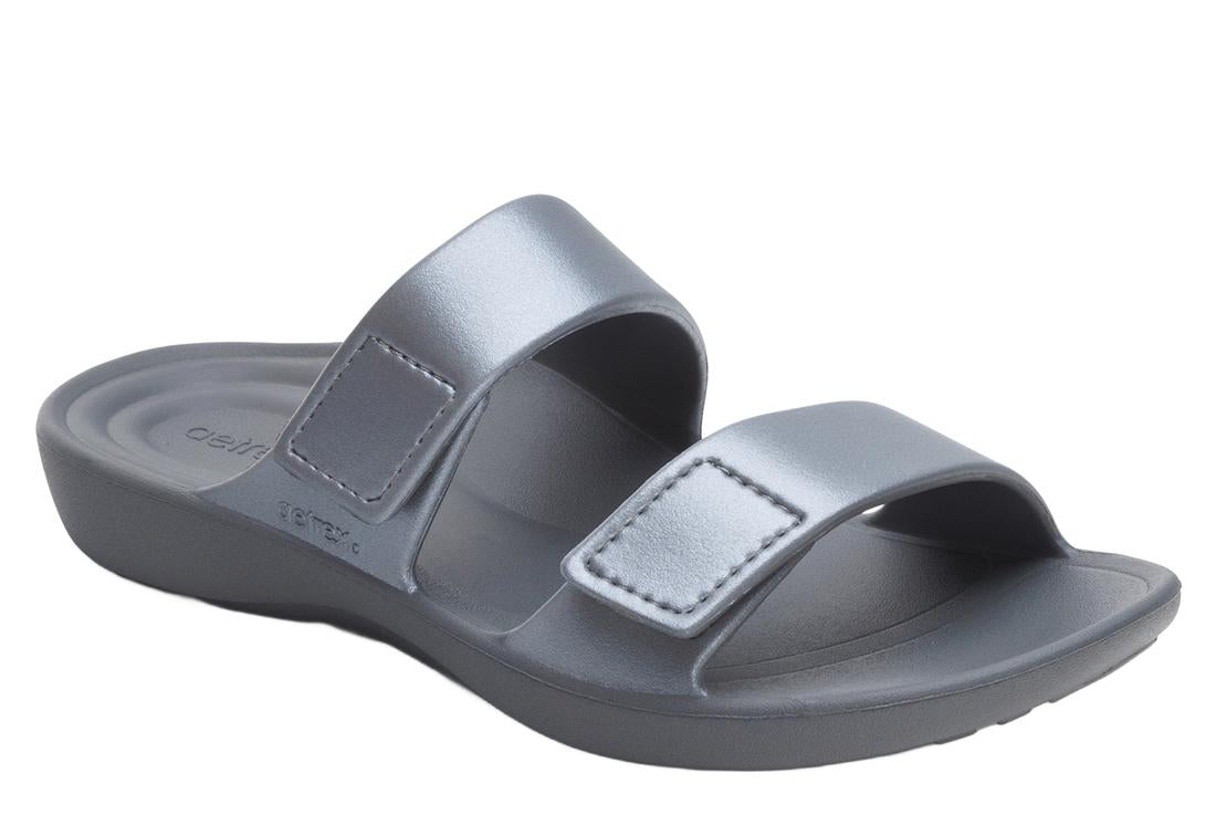 AETREX Kaia Sandals Pewter