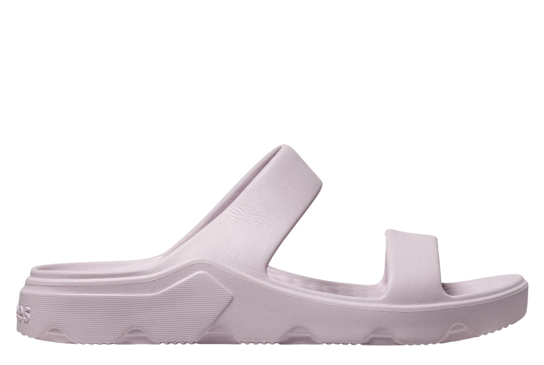 Purple sandal on a white background.