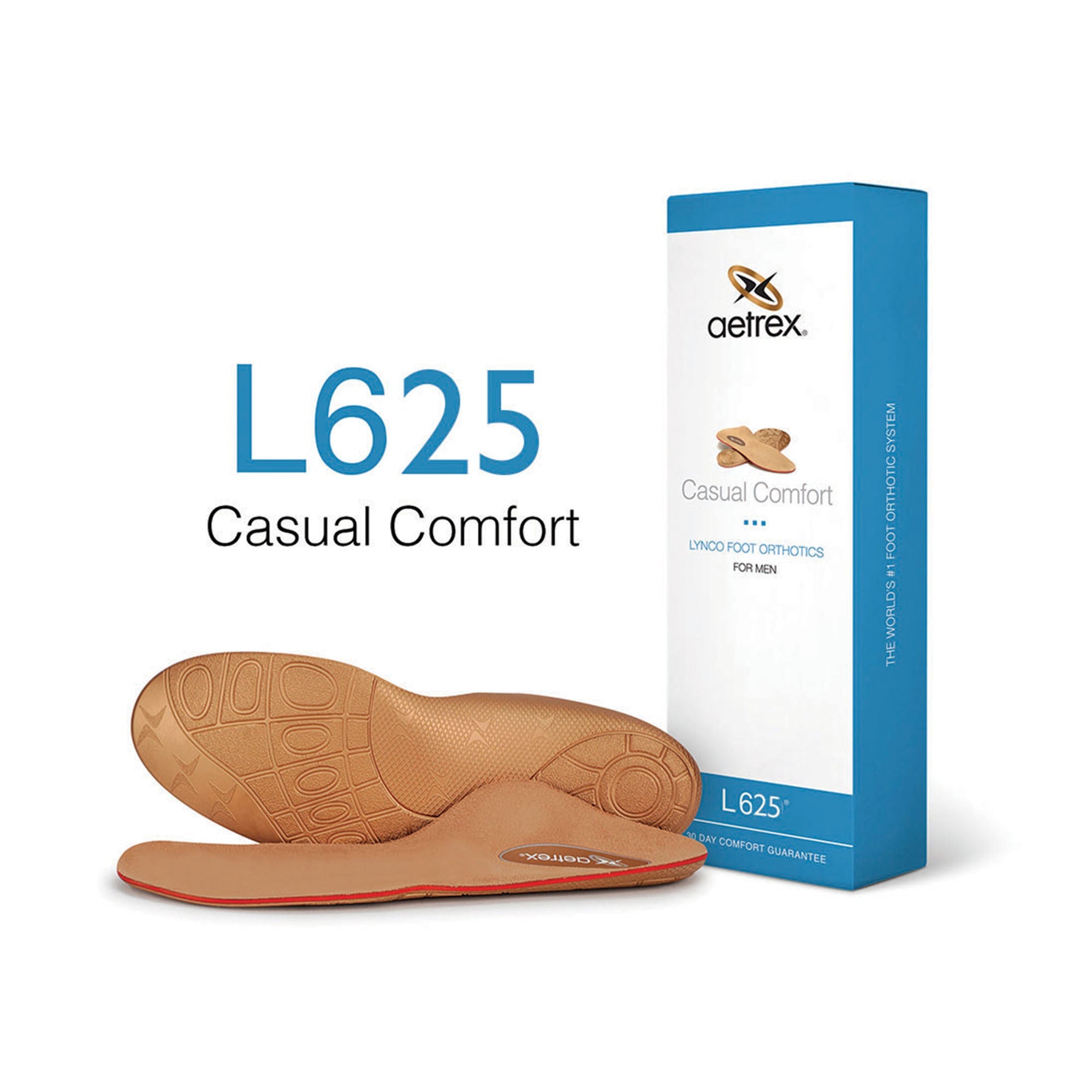 Men's Casual Comfort Posted Orthotics w/ Metatarsal Support - Aetrex PH -
