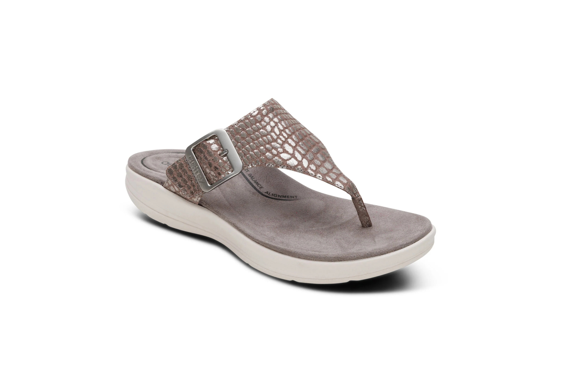 AETREX Donna Toe Post Sandals
