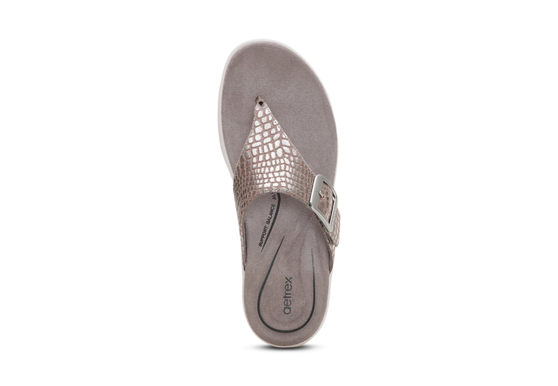 AETREX Donna Toe Post Sandals