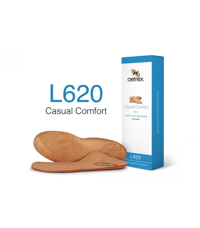 AETREX Mens Casual Comfort Posted Orthotics
