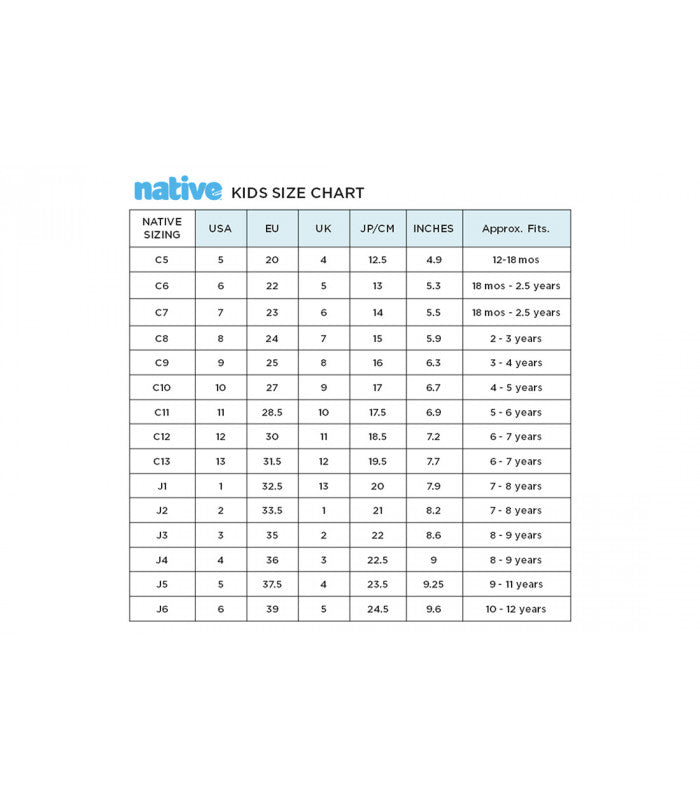 NATIVE Jefferson Bloom Junior Kids Eva Sneakers
