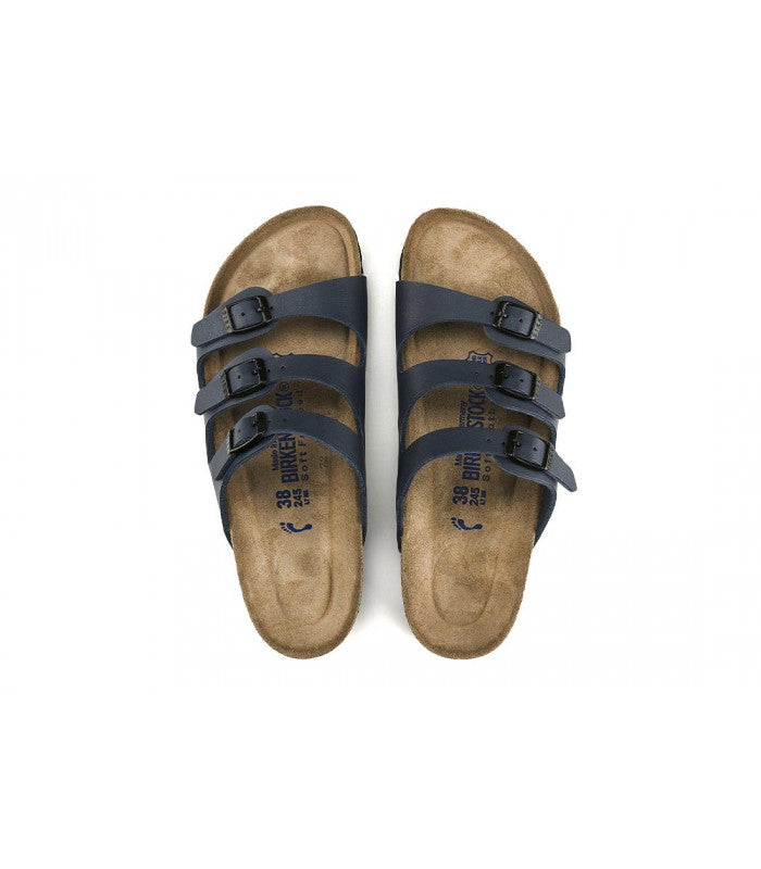 BIRKENSTOCK Florida Sfb Birko-Flor Womens Blue