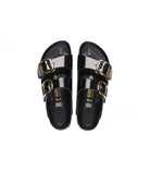 BIRKENSTOCK Arizona Big Buckle High-Shine Finish Hex Womens Black