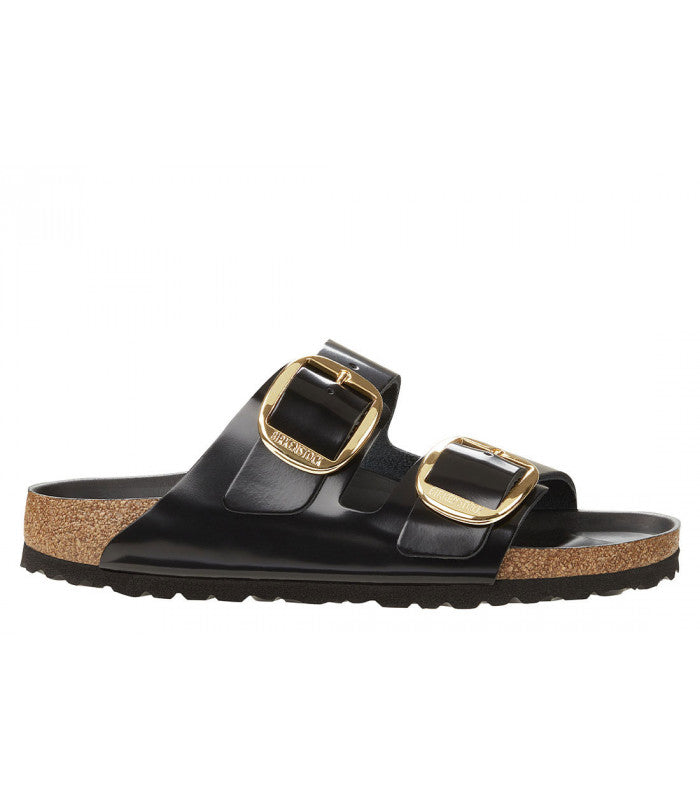 BIRKENSTOCK Arizona Big Buckle High-Shine Finish Hex Womens Black