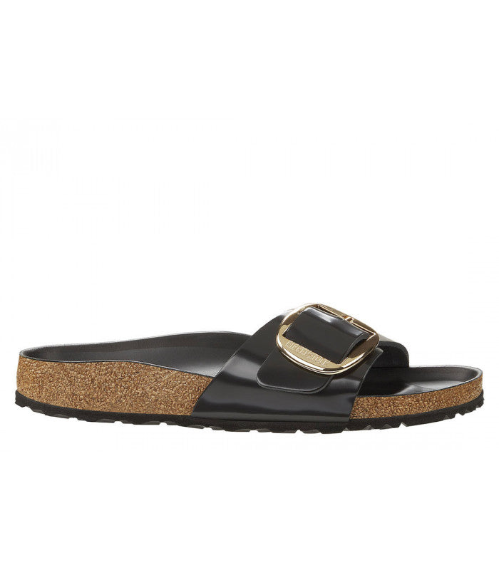 BIRKENSTOCK Madrid Big Buckle High-Shine Finish Hex Womens Black