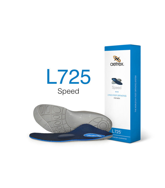 AETREX Mens Speed Comfort Posted Orthotics w/ Metatarsal Support