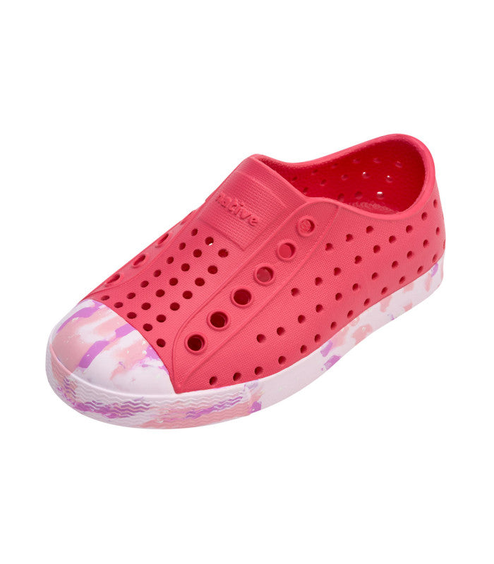NATIVE Native Jefferson Sugarlite Marbled Kids Junior-Eva Shoes