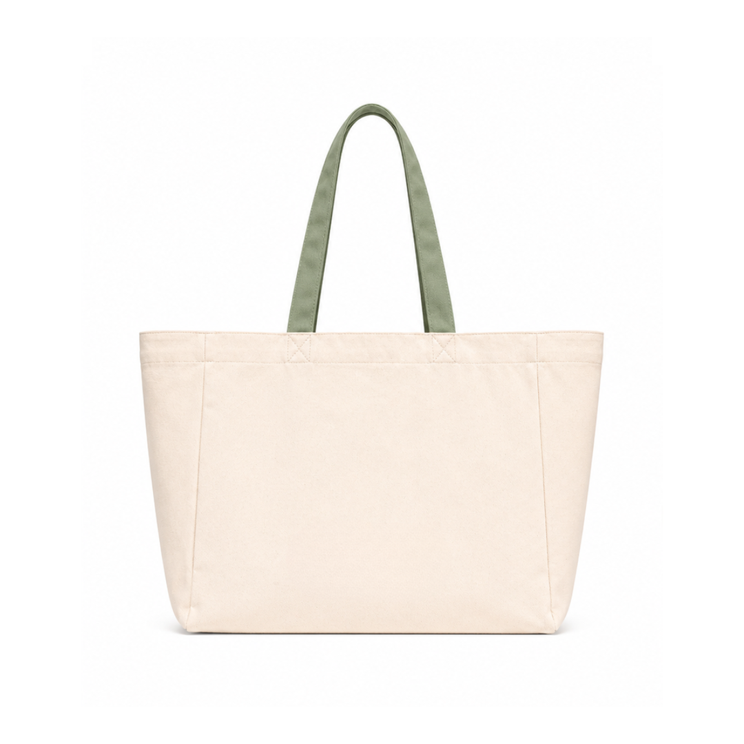 Native NATIVE SAGE GREEN & IVORY TOTEBAG