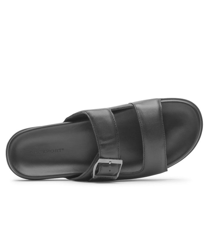 ROCKPORT Darron Buckle Slide Mens Black