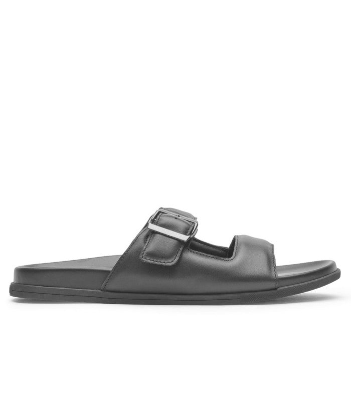 ROCKPORT Darron Buckle Slide Mens Black