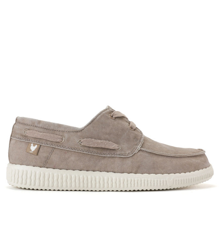 WALKINPITAS Boat Washed Mens Beige