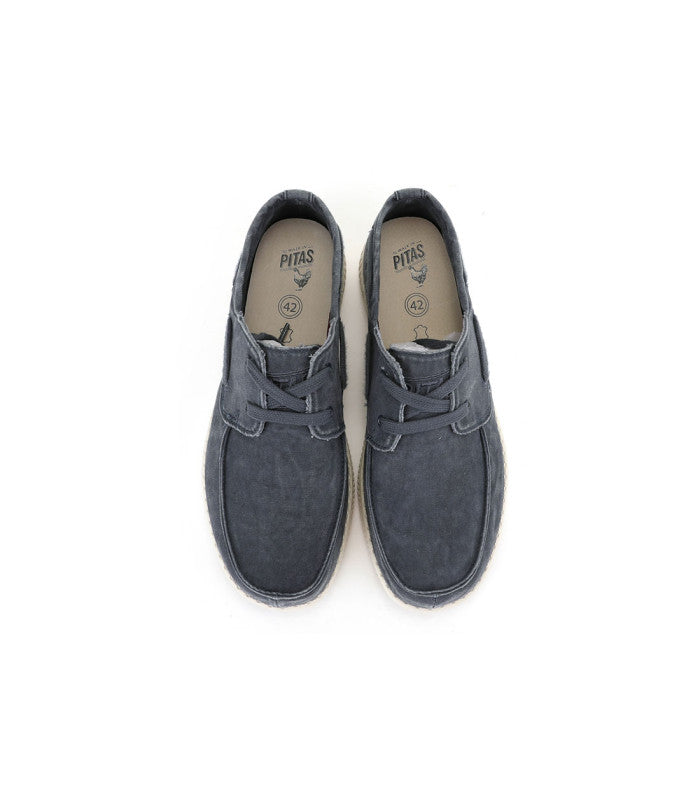 WALKINPITAS Boat Washed Mens Navy