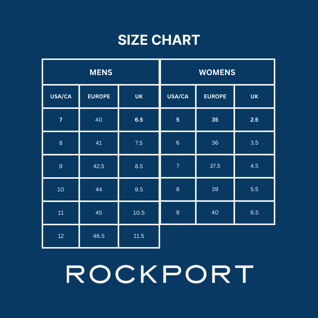 Rockport Size Chart