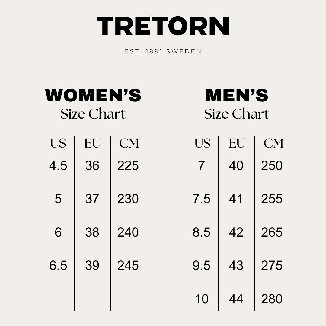 Tretorn Size Chart